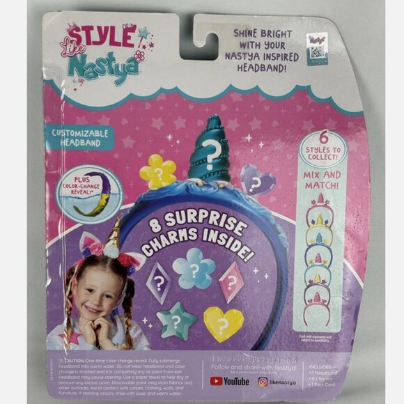 NEW Like Nastyas Favorite Headband With 8 Surprise Charms Color Change Reveal - Picture 2 of 3